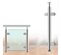 HOMEs - Soportes de barandilla redondos para jardín y terraza al aire libre para seguridad y estabilidad, ideal para terrazas y patios