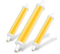 Homesally Bombilla LED R7S 118mm 30W Blanco cálido 3000LM, R7S 118mm LED COB Equivalente J118 300W Bombilla halógena, no Regulable, ángulo de Haz 360 °, sin Parpadeo,Natural White 3pcs,118mm 30w