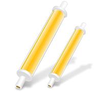 Homesally Bombilla LED R7S 118mm 30W Blanco cálido 3000LM, R7S 118mm LED COB Equivalente J118 300W Bombilla halógena, no Regulable, ángulo de Haz 360 °, sin Parpadeo,Natural White 2pcs,118mm 30w