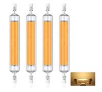 Homesally R7S LED 118mm Dimmable, 20W Bombilla R7S LED 118mm Regulable, Bombillas LED R7S Lamp reemplaza 200W R7S Bombilla Halógena, 2000LM, AC/DC 220-240V,Warm White,118mm 30W