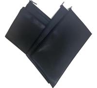 HOMESAN 4 bolsas de dinero de 11 x 6.1 pulgadas, cartera a cuadros, bolsas de dinero con cremallera, bolsa de efectivo, bolsa de banco, cosméticos, Negro -, 4Pieces
