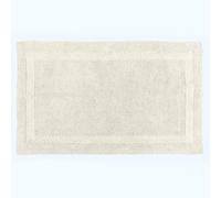 HOMESCAPES - Alfombra de baño extra grande, lujosa de 1600 g/m², 100% algodón súper suave, reversible, antideslizante, lavable, súper absorbente, de secado rápido, color crema, 70 x 120 cm