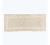 HOMESCAPES - Alfombra de baño larga, reversible, de lujo 1600gsm, 100% algodón, extra suave, antideslizante, lavable, super absorbente, de secado rápido, natural crema, alfombra de baño grande, 40 x