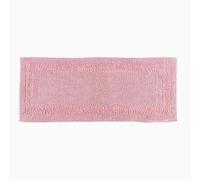 HOMESCAPES Alfombra de baño larga, Runner, lujosa 1600gsm extra suave 100% algodón, alfombras de baño reversibles antideslizantes, lavables, súper absorbentes, de secado rápido, color rosa rubor