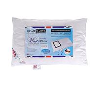 HOMESCAPES Almohada Musical con Plumas de Pato Ultra Inflada y Suave 50 x 75 cm, Almohada con Altavoz Integrado, Compatible con iPod/iPhone/Mp3/Teléfono