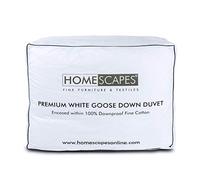 HOMESCAPES Edredón cálido de Invierno Especial 135x200cm, Edredón de Plumas de Ganso Natural Premium de 13,5 TOG