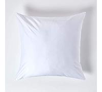 HOMESCAPES Funda de almohada de algodón egipcio de 1000 hilos, color blanco, 60 x 60 cm, tamaño europeo, funda de almohada de lujo