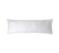 HOMESCAPES Funda de Almohada Larga 100% algodón Egipcio 330 Hilos 50 x 40 cm Color Blanco