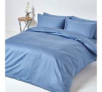 HOMESCAPES Juego de funda de edredón de algodón egipcio de 1000 hilos, juego de funda de edredón de lujo, 2 fundas de almohada incluidas