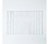 HOMESCAPES SPA Supreme - Alfombra de baño (1800 g/m², Muy Suave, 50 x 80 cm, Lavable en casa), Color Blanco