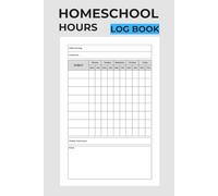 Homeschool Hours Log Book: 2-Year Homeschool Hours Log | Daily & Weekly Lesson Record Book for Tracking Study Time, Subjects, and Notes - For Homeschool Parents and Teachers