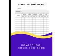 Homeschool hours Log Book: Daily & Weekly Time Tracker for Attendance, Lesson Planning & Subject Hours - Undated 12-Month Record Keeper for Homeschool Parents