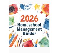 Homeschool Planner 2026: Monthly and Weekly Lesson Plan Book, Student Progress Record & Reading Log, Academic Year Organizer for Parents and Teachers, Large 8.5 x 11