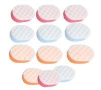 Homeshopa - Esponja de baño para adultos, paquete de 12 esponjas exfoliantes de ducha corporal para hombres, mujeres, niños y niños, esponjas de masaje corporal de doble cara con 3 colores, accesorios