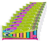HOMESmith Paquete de 100 esponjas de Colores para Lavar