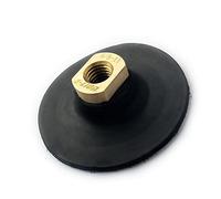 HOMESOM 3 "Almohadilla de Respaldo de Goma Almohadillas de Respaldo Negro Soporte de Respaldo de Gancho Y Bucle Rosca M14 para Amoladora Angular 1PC