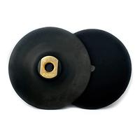 HOMESOM 5 "2pcs Almohadilla de Respaldo de Goma Almohadillas de Respaldo Negro Soporte de Respaldo de Gancho Y Bucle Rosca M14 para Amoladora Angular