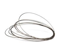 Homesom Alambre de Marquetería 0.5mm Diámetro, 2m Longitud - Galvanizado para Granito, Mármol, Joyería, Madera - Multifunción