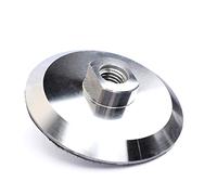 HOMESOM Almohadilla de pulido de diamante de 4 pulgadas Soporte de respaldo basado en aluminio M14 Almohadilla de soporte de rueda polaca