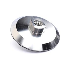 HOMESOM Almohadilla de pulido de diamante de 4 pulgadas Soporte de respaldo basado en aluminio M14 Almohadilla de soporte de rueda polaca