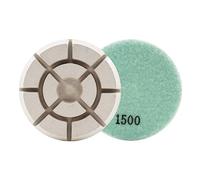 HOMESOM Almohadilla de pulido de piso de 4 pulgadas, 3 unidades, uso en seco y húmedo, disco de lijado de piedra de mármol, granito, almohadillas de molienda de grano 1500