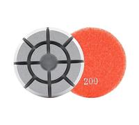 HOMESOM Almohadilla de pulido de piso de 4 pulgadas, 3 unidades, uso en seco y húmedo, disco de lijado de piedra de mármol, granito, almohadillas de molienda de grano 200