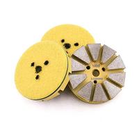 HOMESOM Almohadilla de pulido de suelo de diamante de metal de 3 pulgadas para azulejos, piedra, mármol, hormigón, granito (grano 100-3 piezas)