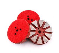 HOMESOM Almohadilla de pulido de suelo de diamante de metal de 3 pulgadas para azulejos, piedra, mármol, hormigón, granito (grano 400-3 piezas)