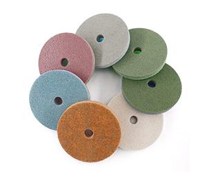 HOMESOM Almohadillas de pulido de diamante de fibra de esponja de 5 pulgadas Disco de lijado de uso húmedo Granito de concreto Mármol Limpieza de rueda de pulido Grit 300-10000 7pcs
