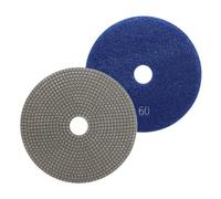 HOMESOM Almohadillas de Pulido de Diamante Galvanizado de 5 Pulgadas para Piedra, Metales de Cerámica, Granito, Mármol, Molienda para Amoladora de Lijadora (Grano 60-1pc)