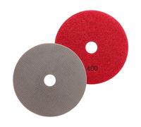 HOMESOM Almohadillas de pulido de diamante galvanizado de 6 pulgadas, discos de lijado de 150 mm, uso húmedo para hormigón, vidrio, granito, mármol, herramienta de molienda de grano 400