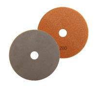 HOMESOM Almohadillas de pulido de diamante galvanizado de 6 pulgadas, discos de lijado de 150 mm, uso húmedo para hormigón, vidrio, granito, mármol, herramienta de molienda de grano 200