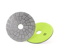 HOMESOM Disco de pulido de diamante de 3 pulgadas, 1 unidad, almohadillas de pulido soldadas al vacío, disco de molienda húmedo seco para granito piedra de mármol herramienta abrasiva grano 50