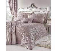 Homespace Direct Bentley Blush - Cortinas plisadas de jacquard (168 x 183 cm)