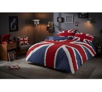 Homespace Direct Juego de Funda de Edredón Tamaño Doble con Diseño de Bandera Británica Estilo Funky