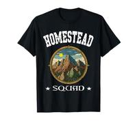 Homestead Squad Vivir Fuera de la Red, cabaña en el Bosque, Amante de la Naturaleza Camiseta