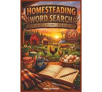 Homesteading Word Search: Homesteading Word Search for Adults: Farm Life, Gardening, Country Living and more - Relaxing Gift for Self-Sufficiency Lovers