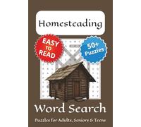 Homesteading Word Search Puzzle Book: Word Searches with Easy to Read Print about Homesteading | 6x9 inches, 110 pages | 50+ Puzzles
