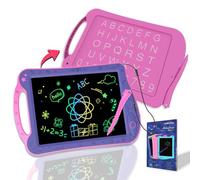 HOMESTEC AstroDraw Juguetes niñas 2 3 4 5 6 años, tableta de escritura LCD, pizarra mágica infantil, tablero de dibujo electrónico, juegos educativos regalo bonitos para niña 2+ años (Púrpura/Rosa)