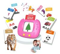 HOMESTEC Tarjetas Sonoras Juguetes Educativos Niños 2 3 4 5 6 Años, Rosa