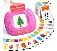 HOMESTEC Tarjetas Sonoras Juguetes Educativos para Niños 2-6 Años, Rosa
