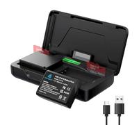 Homesuit Batería LP-E10 de 1600 mAh y 20 W Dual LCD Cargador Rápido Kit para Canon EOS Rebel T3 T5 T6 T7 T100, Kiss X50 X70 X80 X90, EOS 1100D 1200D 1300D 1500D 2000D 3000D 4000D Cámara 0D (2) Paquete