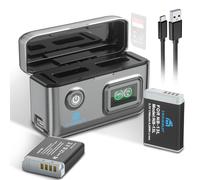 Homesuit Batería NB-13L 1700mAh y cargador dual para Canon PowerShot G5X, G5X Mark II, G7X, G7X Mark II, G7 X Mark III, SX720 HS, SX730 HS, SX740 HS, SX620 HS, G1X Mark III, G9X, G9X Mark II (paquete