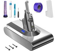 Homesuit Batería para Dyson V8, 21,6 V 4600 mAh SV10 Batería de repuesto para V8 Absolute, Animal, Motorhead, SV10 Batería para Dyson Aspiradora inalámbrica