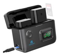 Homesuit NP-FZ100 - Batería de 2600 mAh con cargador LCD de 18 W para Sony ZV-E1, FX3, FX30, A7RIII, A7RV, A7SIII, A7III, A7IV, A7C, A7CII, A6600, A6700, Alpha A1, A9, A9S, A9II, A9III, 9R S De 2