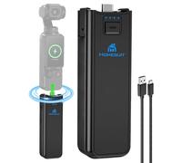 Homesuit Osmo Pocket 3 Batería Mango 2100mAh Decodificación completa Powerbank LED USB-C Carga para DJI con orificio para tornillo para trípode y mano Extended Battery Grip portátil Stick Accesorios