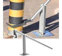 HOMET - Extractor de postes, removedor de tocones con cabeza ajustable en C, herramienta de extracción de postes de valla de 2 a 12 cm para paisajismo de granja