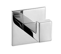 HomeT Gancho Toalla Ropa de Puerta Autoadhesivo sin Taladro 2 Piezas Percha de SUS 304 Acero Inoxidable Colgador Adhesivos Cuadrado en Pared Toalleros de Baño Cocina