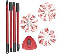 HomeTimes - Juego de fundas de repuesto para fregona Vileda Turbo EasyWring con 1 mango y 3 cabezales de repuesto de microfibra y 1 placa base