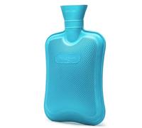 HomeTop Botella de agua caliente de goma clásica premium (2 litros, azul)